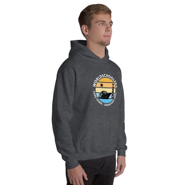 Unisex Hoodie | White Font | Cape Town - Singapore 2025