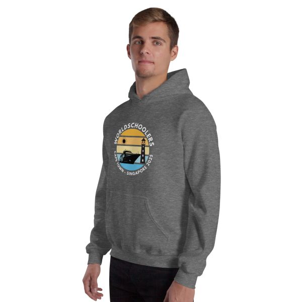 Unisex Hoodie | White Font | Cape Town - Singapore 2025