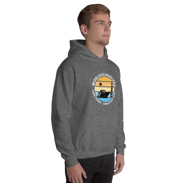 Unisex Hoodie | White Font | Cape Town - Singapore 2025