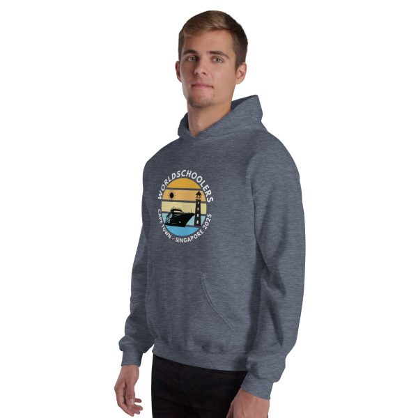 Unisex Hoodie | White Font | Cape Town - Singapore 2025