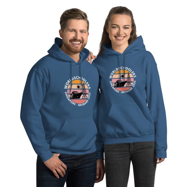Unisex Hoodie | White Font | Singapore - Brisbane 2025