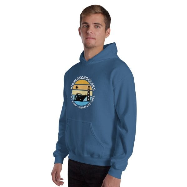 Unisex Hoodie | White Font | Cape Town - Singapore 2025