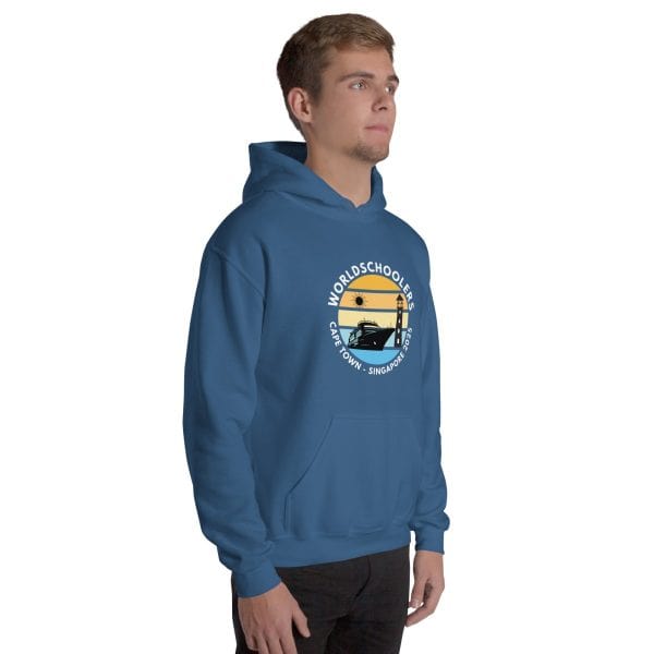 Unisex Hoodie | White Font | Cape Town - Singapore 2025