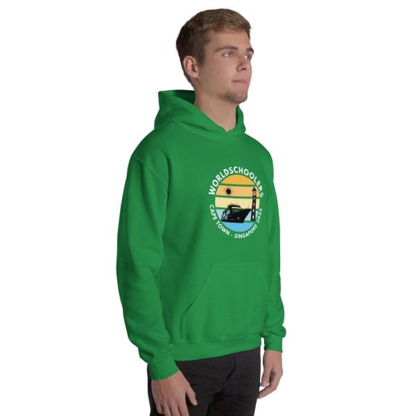 Unisex Hoodie | White Font | Cape Town - Singapore 2025