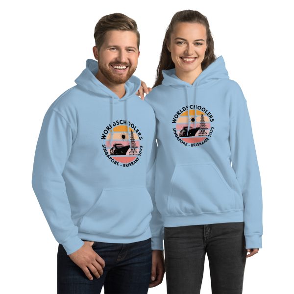 Unisex Hoodie | Black Font | Singapore - Brisbane 2025