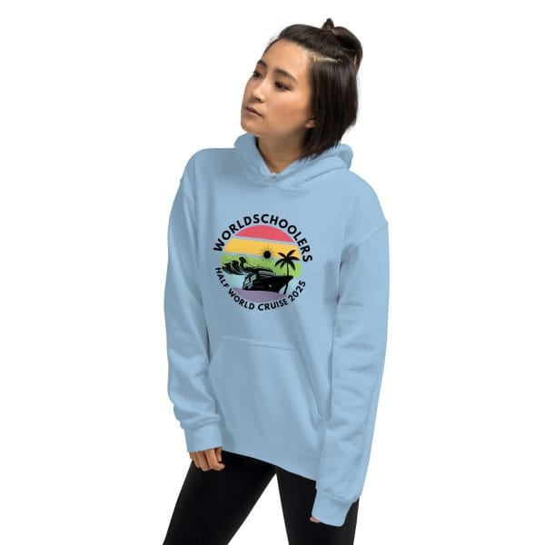 Unisex Hoodie | Black Font | Half World Cruise 2025