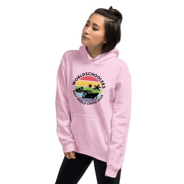 Unisex Hoodie | Black Font | Half World Cruise 2025
