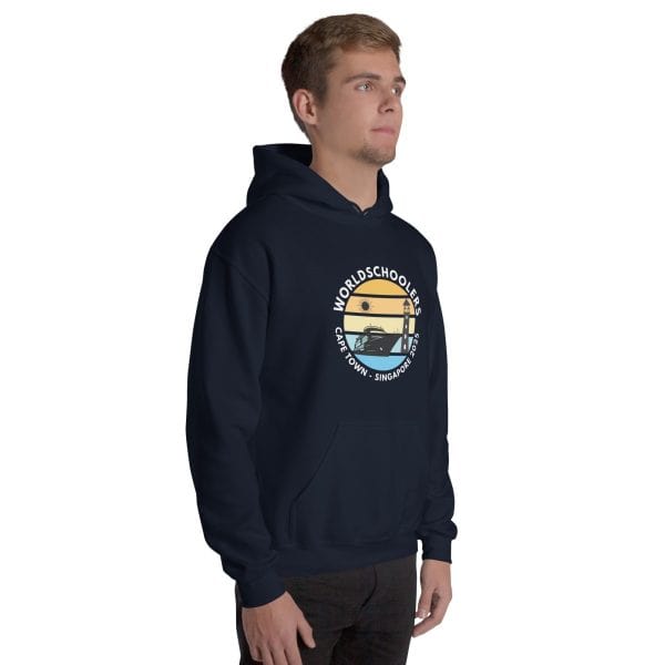 Unisex Hoodie | White Font | Cape Town - Singapore 2025