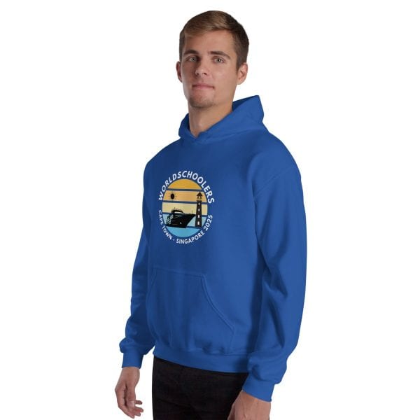 Unisex Hoodie | White Font | Cape Town - Singapore 2025