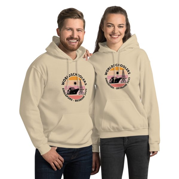 Unisex Hoodie | Black Font | Singapore - Brisbane 2025