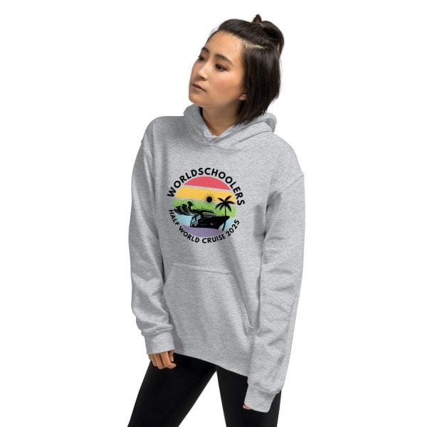 Unisex Hoodie | Black Font | Half World Cruise 2025
