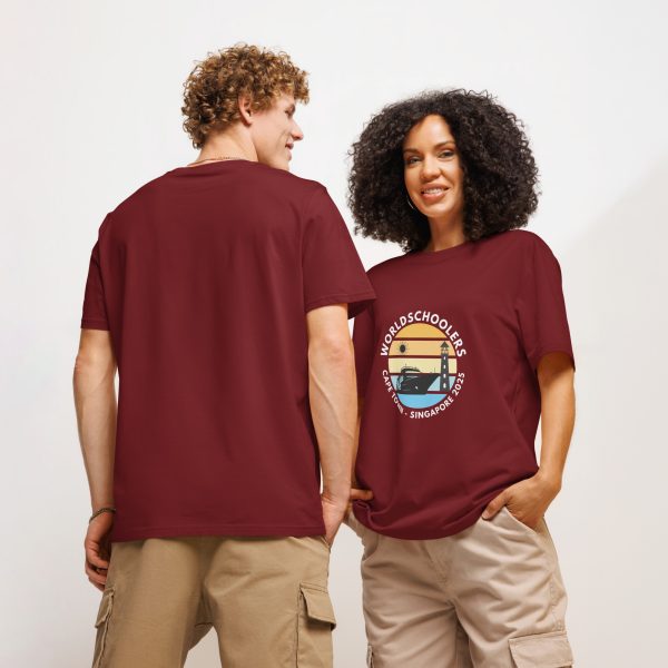 Unisex Organic T-Shirt | White Font | Cape Town - Singapore 2025
