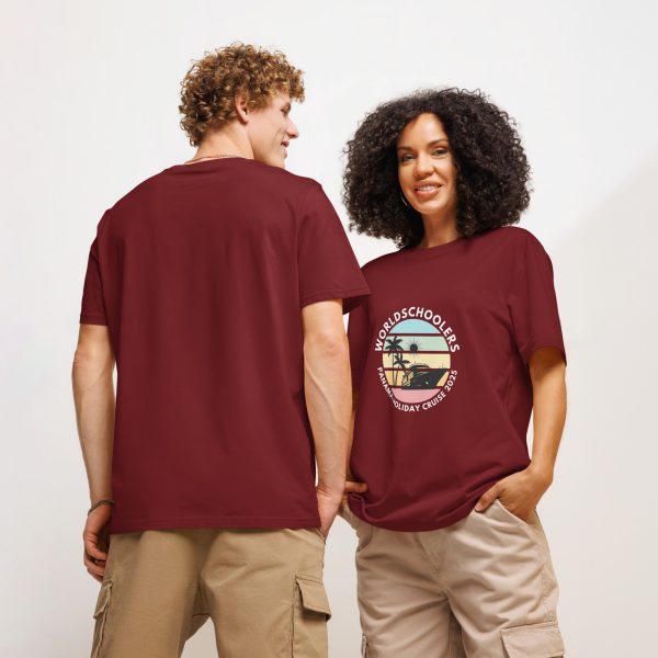 Unisex Organic T-Shirt | White Font | Panama Holiday Cruise 2025