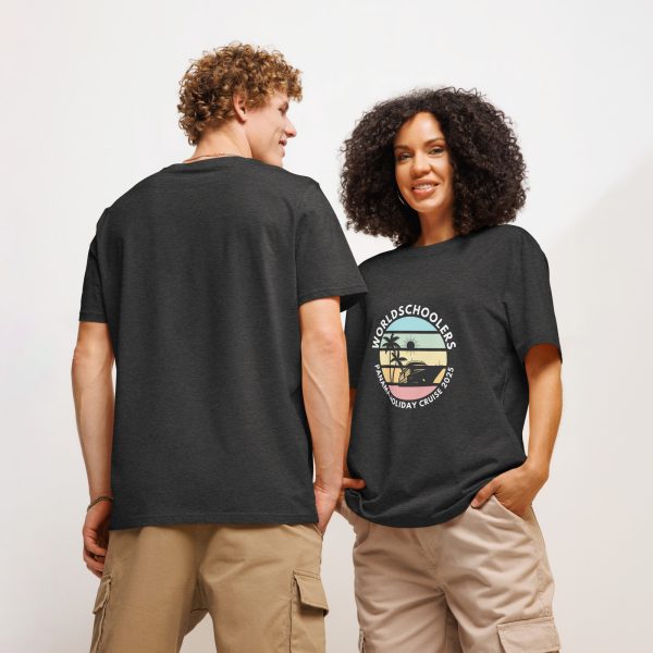 Unisex Organic T-Shirt | White Font | Panama Holiday Cruise 2025