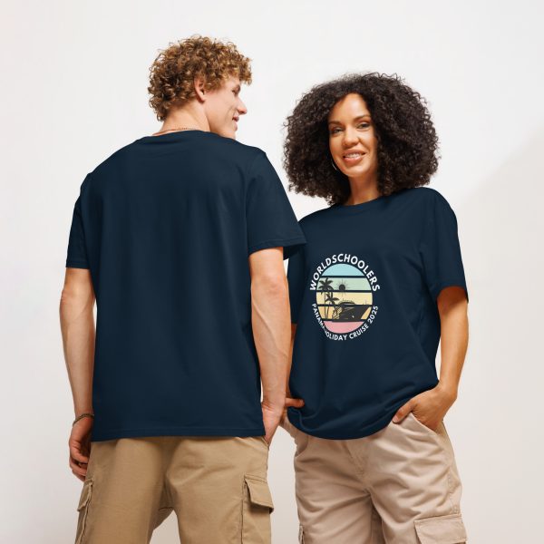 Unisex Organic T-Shirt | White Font | Panama Holiday Cruise 2025
