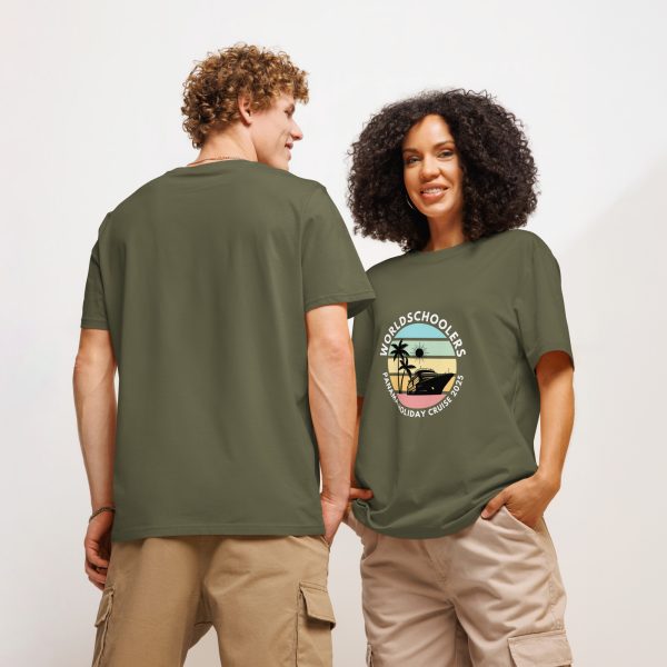 Unisex Organic T-Shirt | White Font | Panama Holiday Cruise 2025