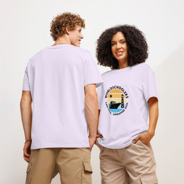 Unisex Organic T-Shirt | Black Font | Cape Town - Singapore 2025