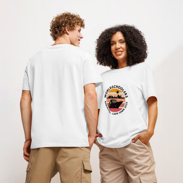 Unisex Organic T-Shirt | Black Font | Barcelona - Cape Town 2025
