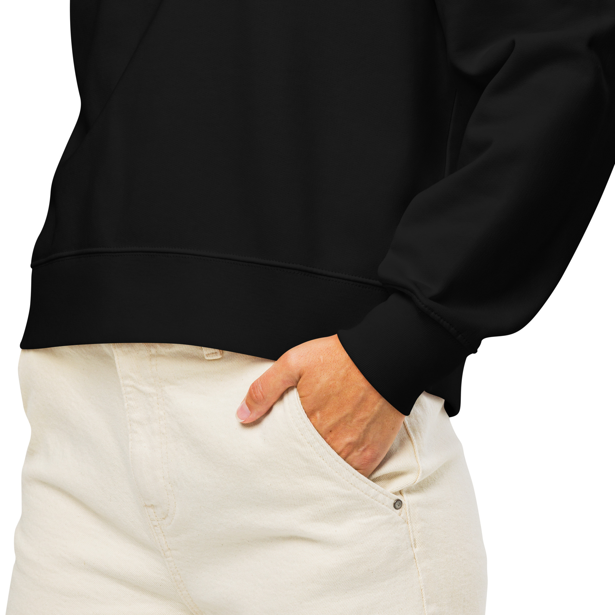 Women’s Organic Sweatshirt | White Font | Singapore - Bali 2025