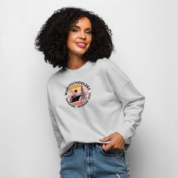 Women’s Organic Sweatshirt | Black Font | Singapore - Brisbane 2025