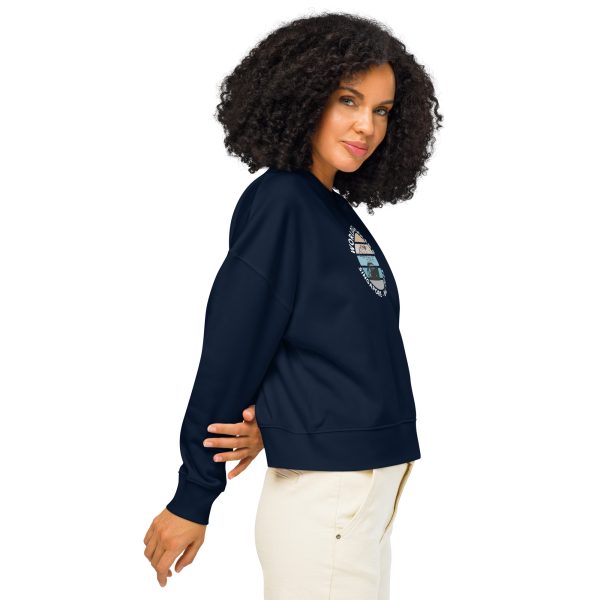 Women’s Organic Sweatshirt | White Font | Singapore - Bali 2025