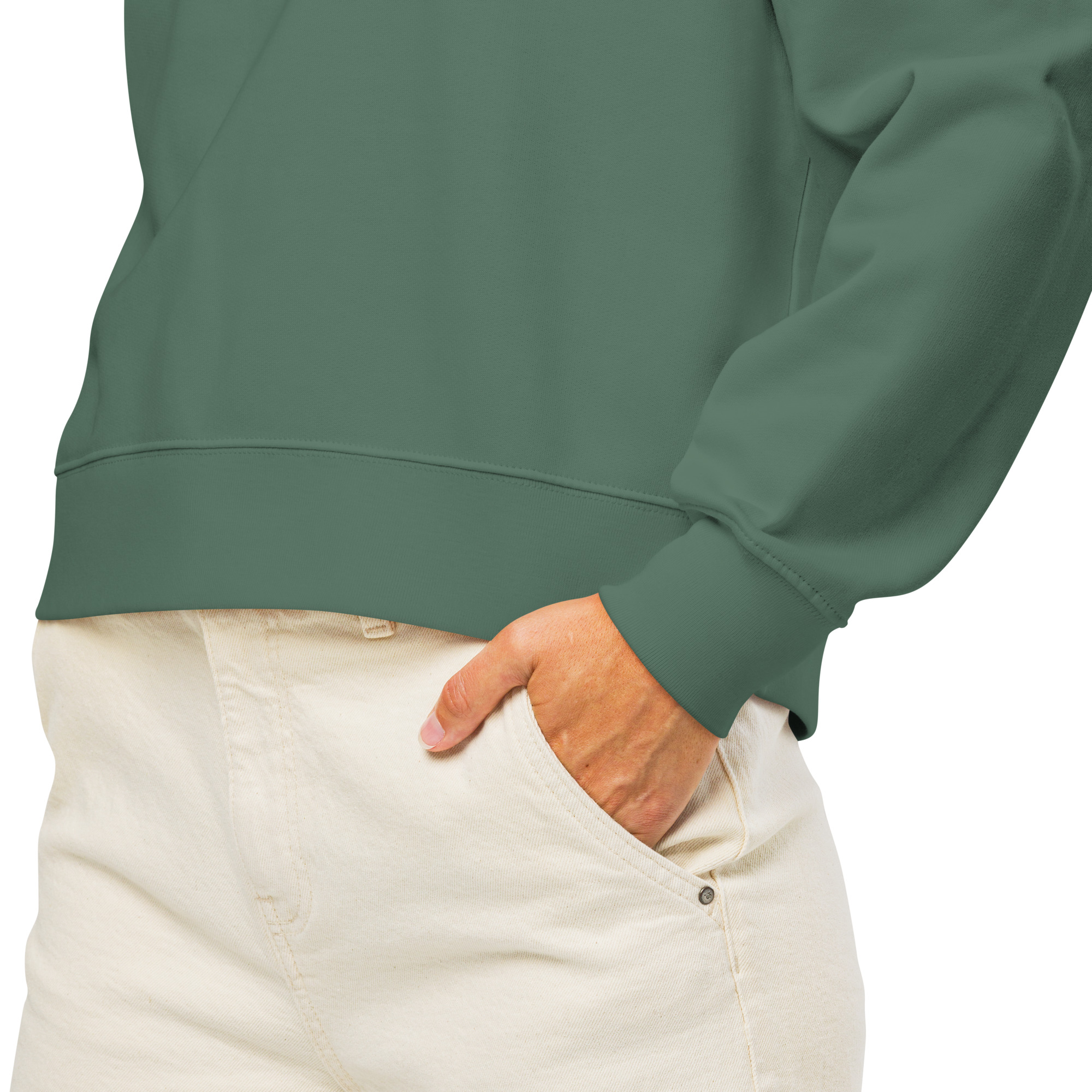 Women’s Organic Sweatshirt | White Font | Half World Cruise 2025