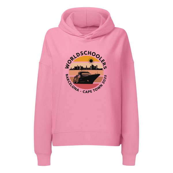 Women’s Organic Hoodie | Black Font | Barcelona - Cape Town 2025