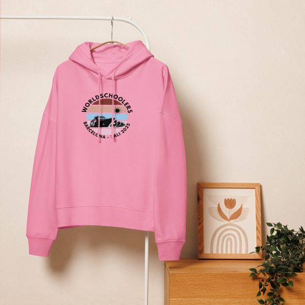 Women’s Organic Hoodie | Black Font | Barcelona - Bali 2025