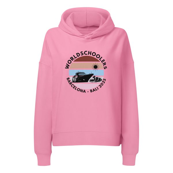 Women’s Organic Hoodie | Black Font | Barcelona - Bali 2025