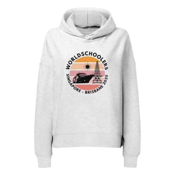 Women’s Organic Hoodie | Black Font | Singapore - Brisbane 2025