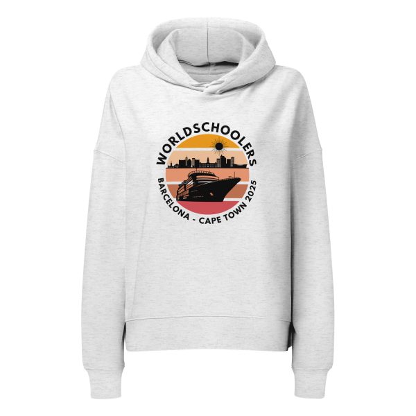 Women’s Organic Hoodie | Black Font | Barcelona - Cape Town 2025
