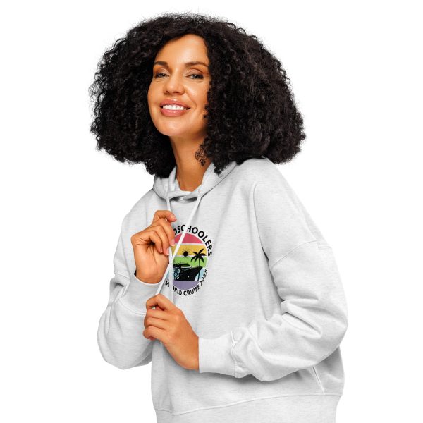 Women’s Organic Hoodie | Black Font | Half World Cruise 2025