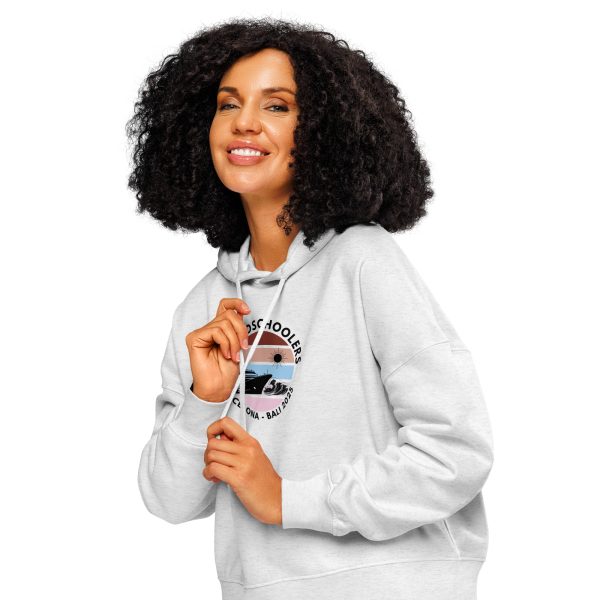 Women’s Organic Hoodie | Black Font | Barcelona - Bali 2025