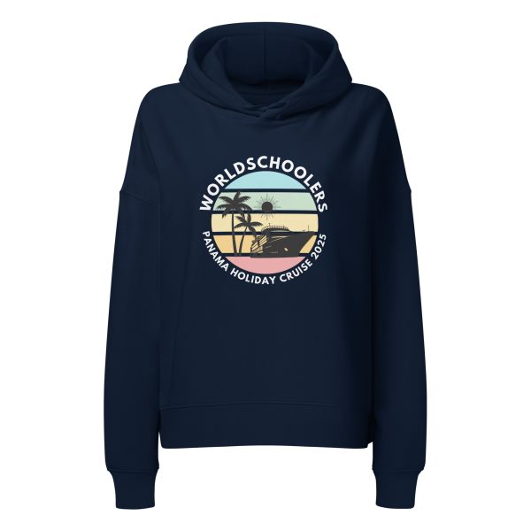 Women’s Organic Hoodie | White Font | Panama Holiday Cruise 2025