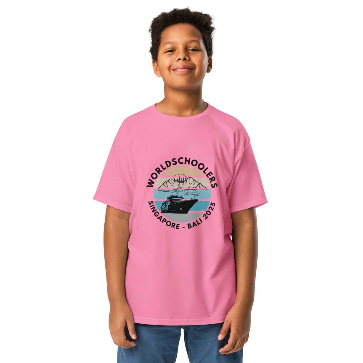 Youth Classic Tee | Black Font | Singapore - Bali 2025