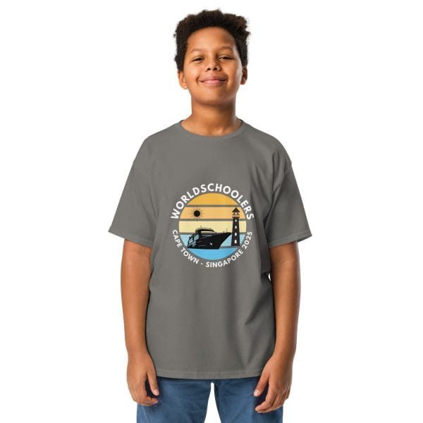 Youth Classic Tee | White Font | Cape Town - Singapore 2025