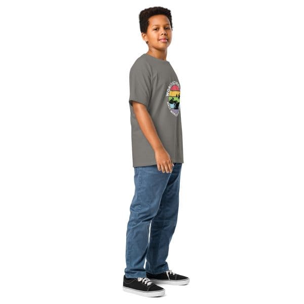 Youth Classic Tee | White Font | Half World Cruise 2025