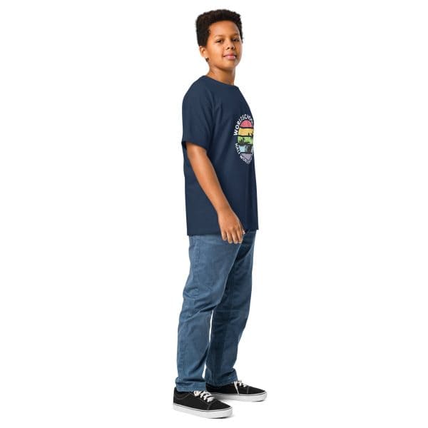 Youth Classic Tee | White Font | Half World Cruise 2025