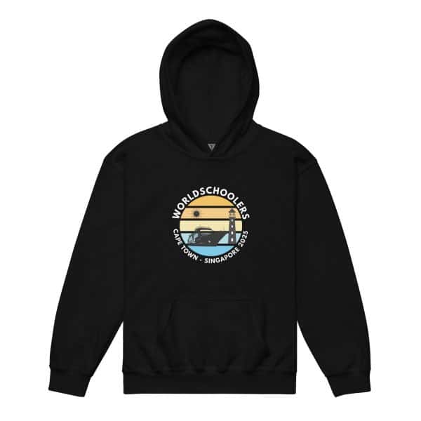 Youth Heavy Blend Hoodie | White Font | Cape Town - Singapore 2025