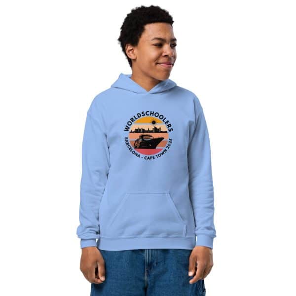 Youth Heavy Blend Hoodie | Black Font | Barcelona - Cape Town 2025