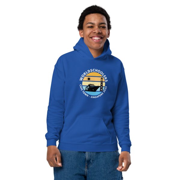 Youth Heavy Blend Hoodie | White Font | Cape Town - Singapore 2025