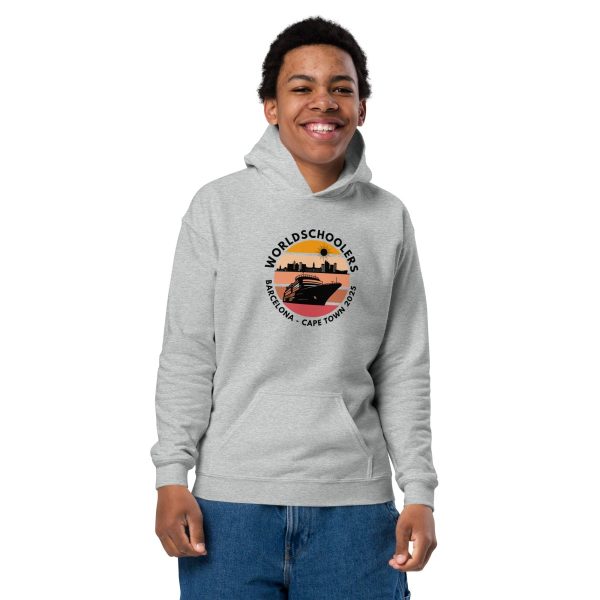 Youth Heavy Blend Hoodie | Black Font | Barcelona - Cape Town 2025