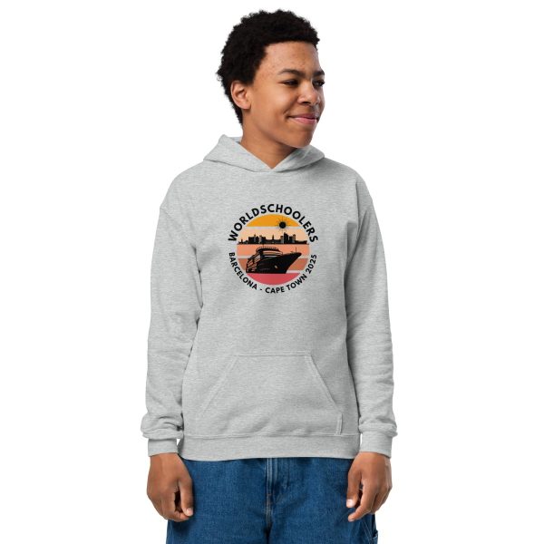 Youth Heavy Blend Hoodie | Black Font | Barcelona - Cape Town 2025
