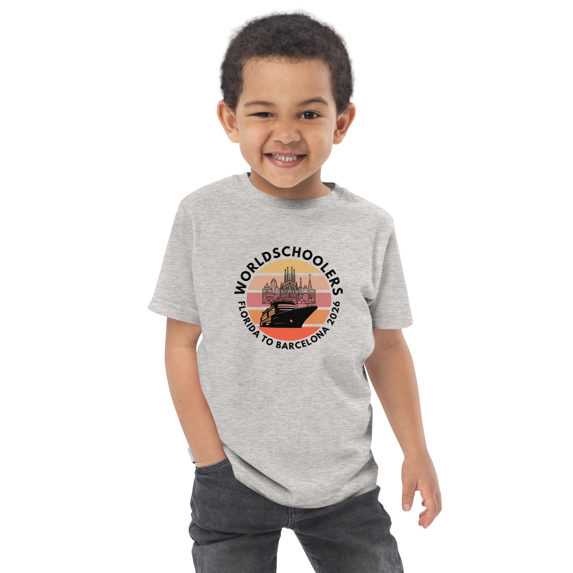 Florida to Barcelona 2026 | Toddler Jersey T-Shirt