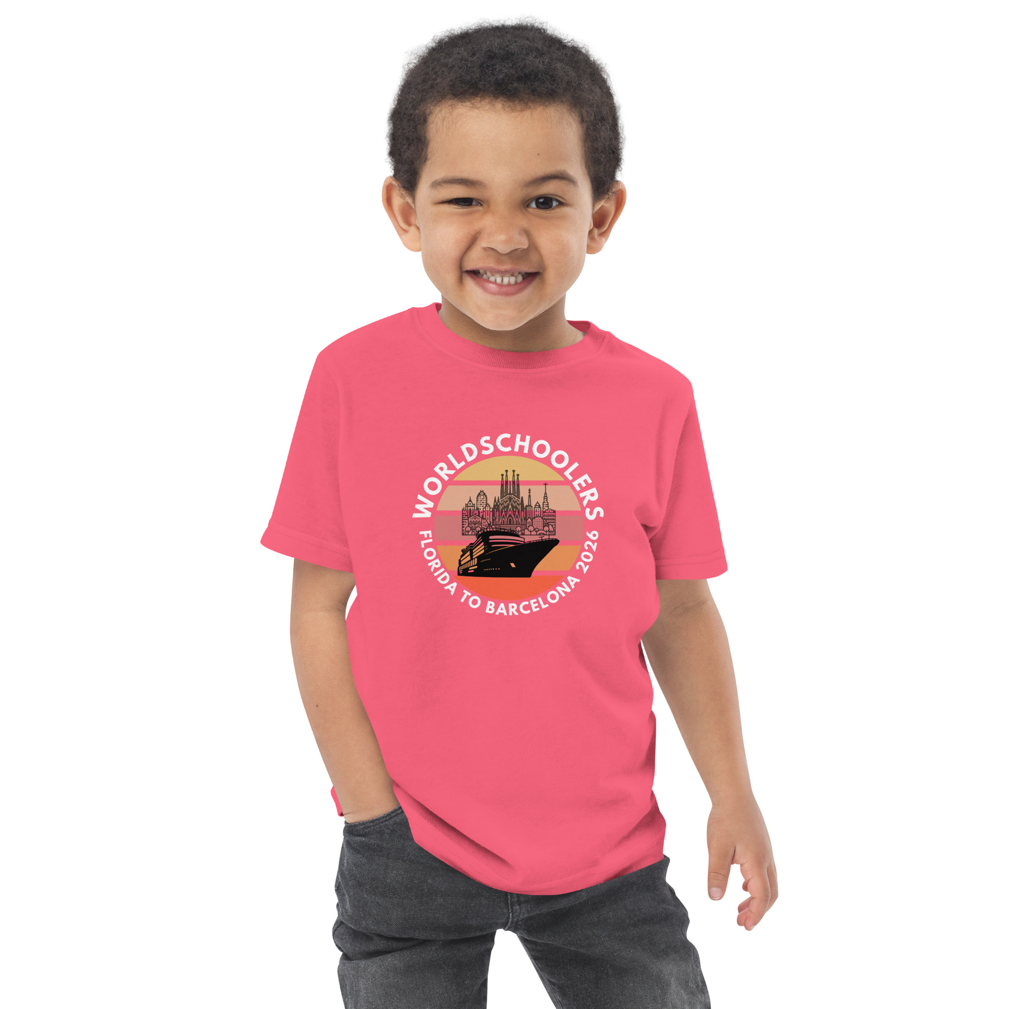 Florida to Barcelona 2026 | Toddler Jersey T-Shirt