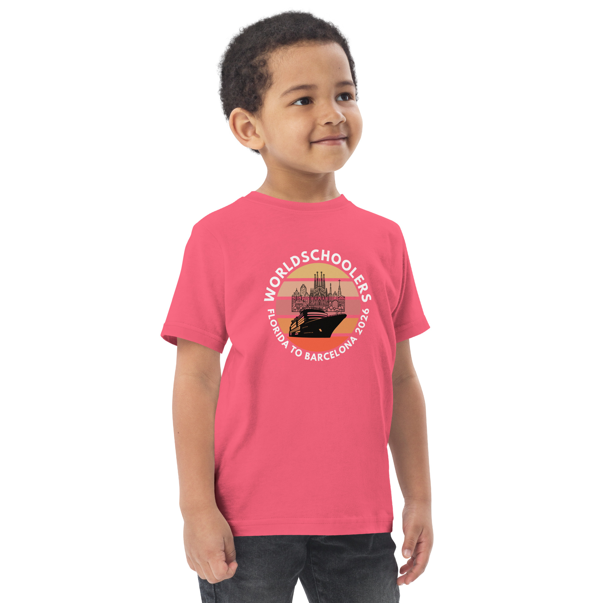 Florida to Barcelona 2026 | Toddler Jersey T-Shirt