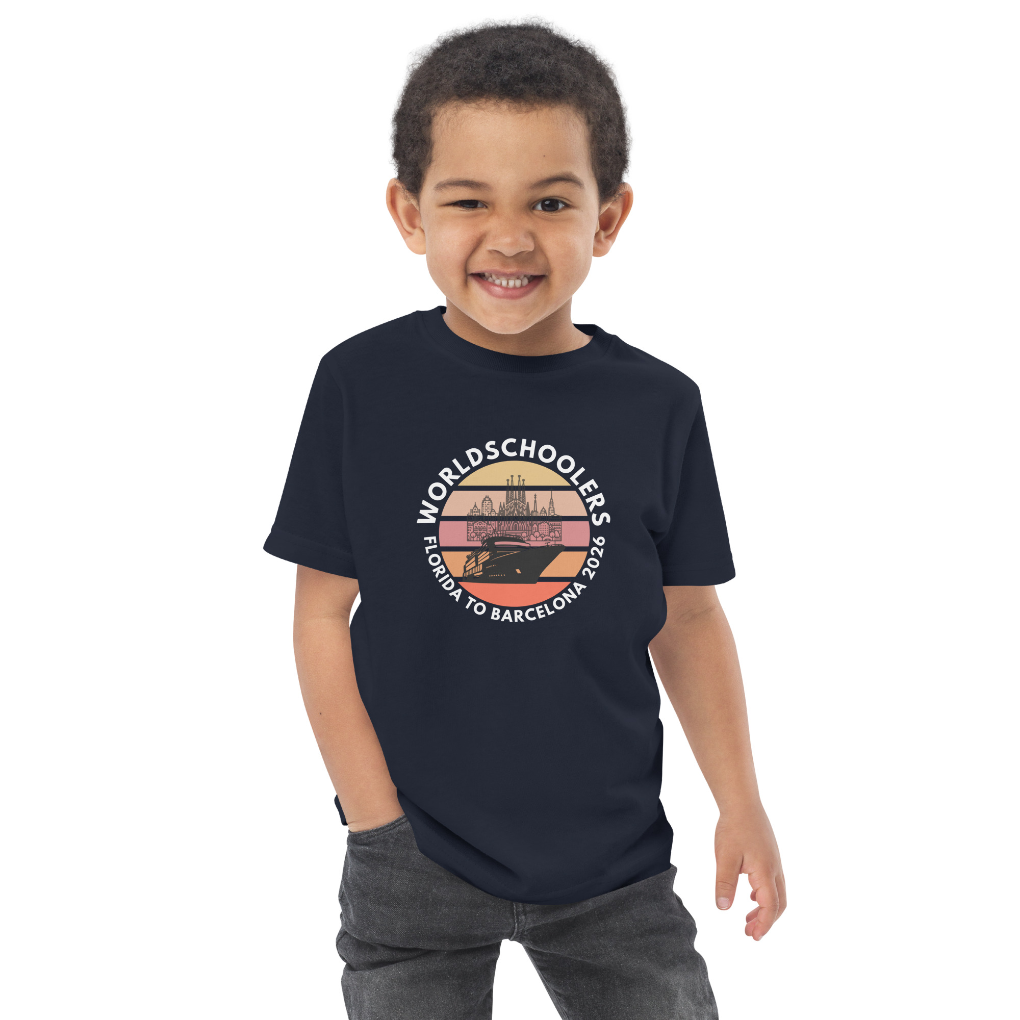 Florida to Barcelona 2026 | Toddler Jersey T-Shirt