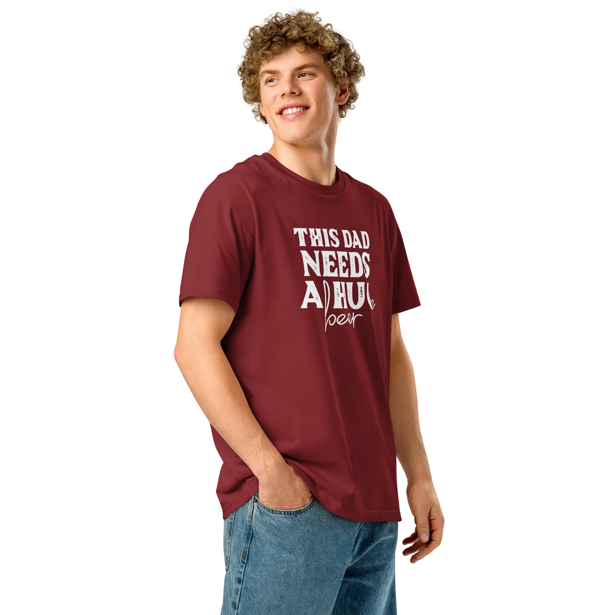 This Dad Needs a Huge Beer | Organic cotton t-shirt