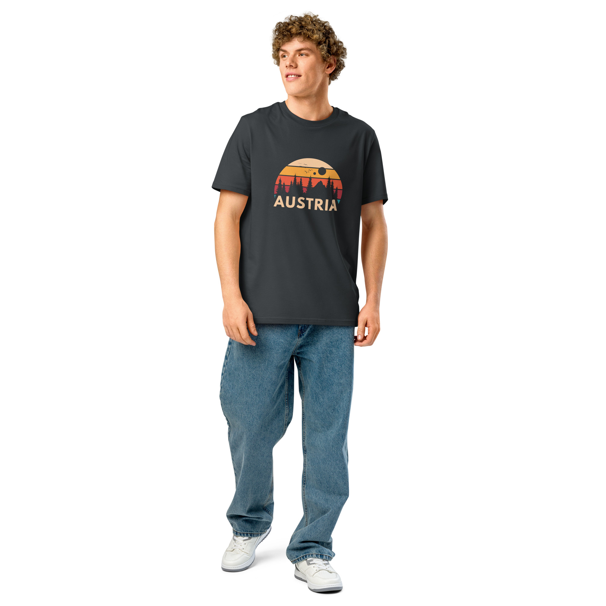 Austria 2026 | Forest and birds logo | Unisex organic t-shirt