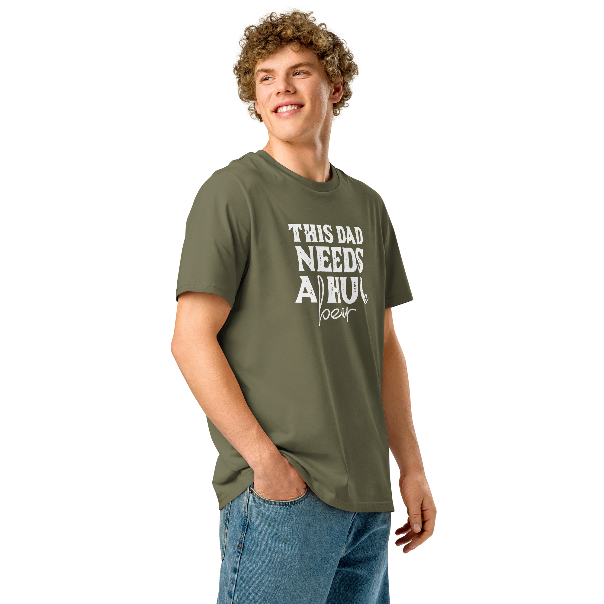 This Dad Needs a Huge Beer | Organic cotton t-shirt